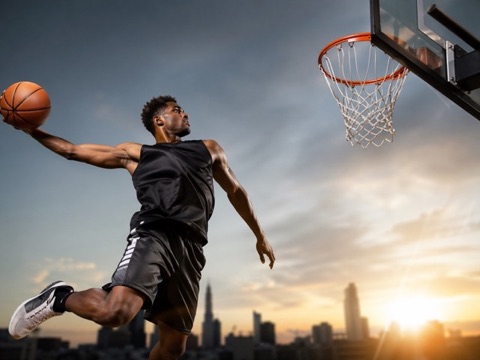 A basketball game in a driveway